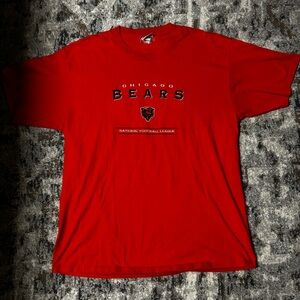 Orange Fully Embroidered Y2K NFL Chicago Bears T-Shirt